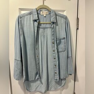 Light Blue Denim Women's Top